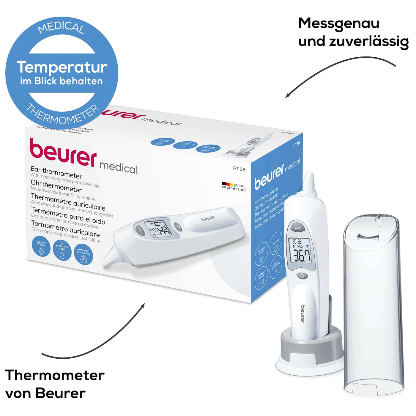 Θερμόμετρο Αυτιού 'FT 58' Beurer - Image 5