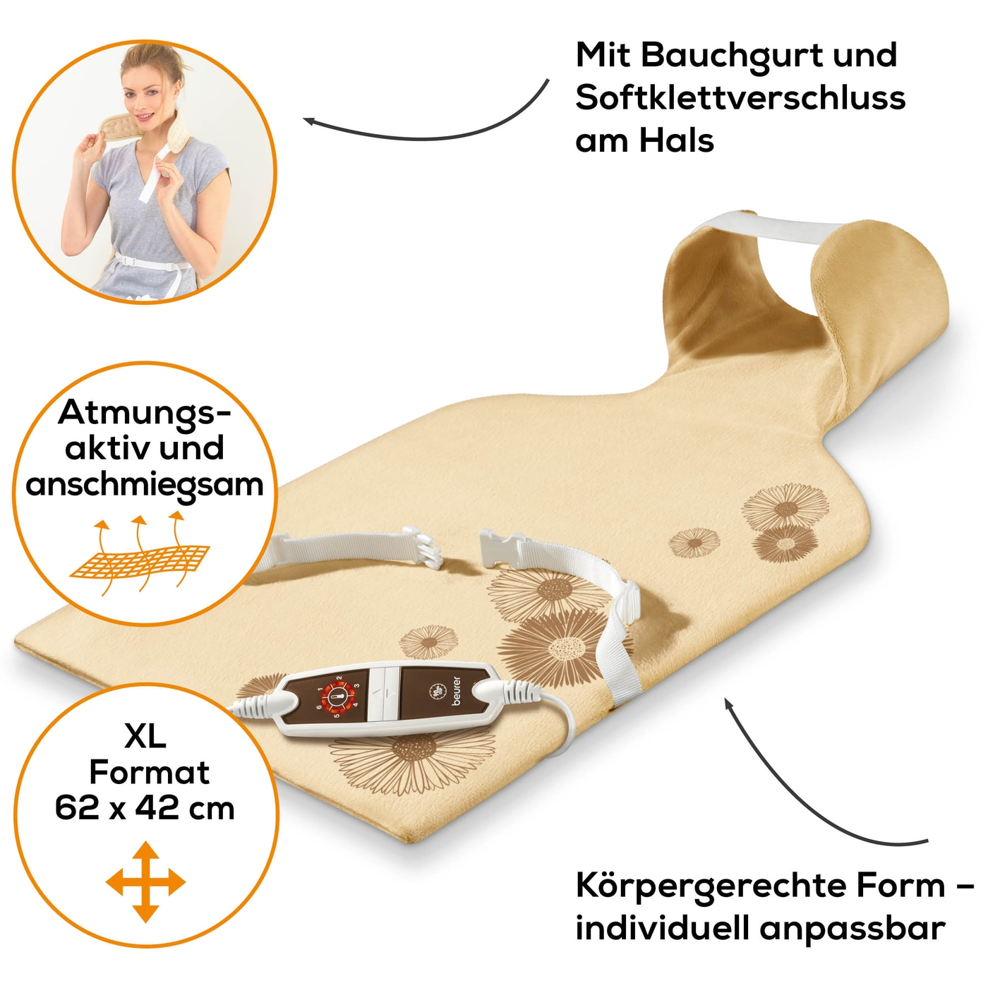 Θερμοφόρα Αυχένα-Πλάτης 'HK 58' Cosy Beurer - Image 3