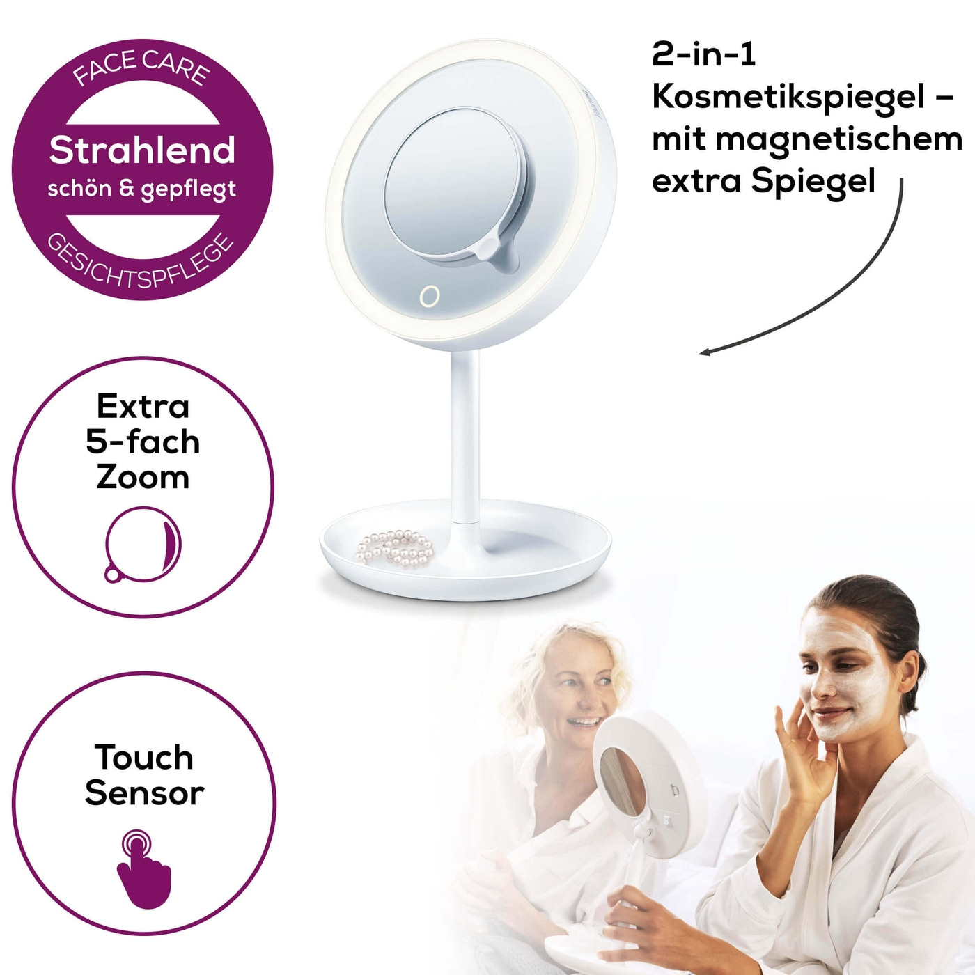 Καθρέπτης Φωτιζόμενος 'BS 45' Beurer - Image 4