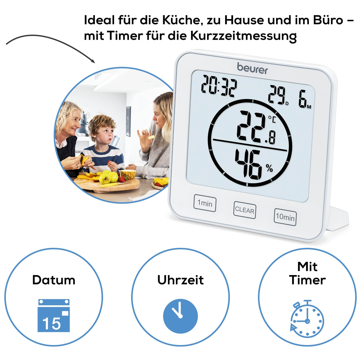 Θερμόμετρο / Υγρόμετρο 'HM 22' Beurer - Image 2