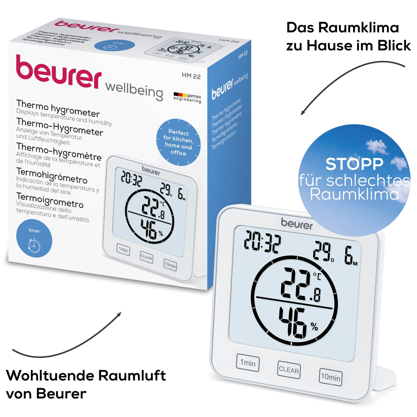 Θερμόμετρο / Υγρόμετρο 'HM 22' Beurer - Image 5