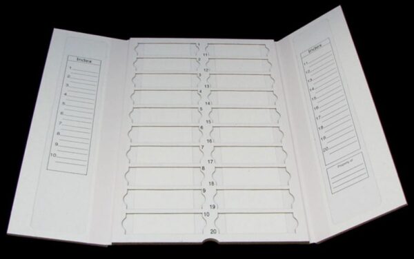 SLIDE STORAGE MAP WITH COVER 20PLACES<br>A06-0160