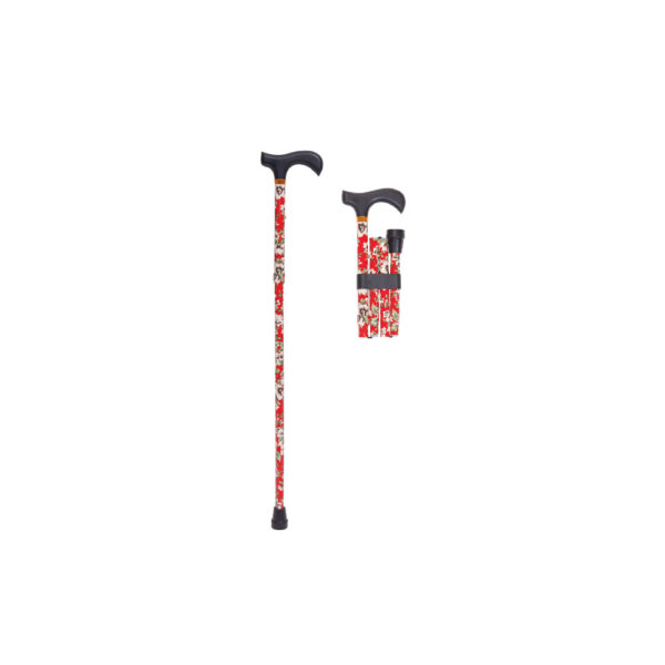 Canes with Patterns ''Red Flower''<br>04-1057