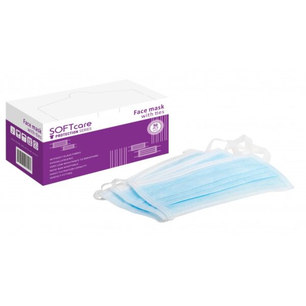 Face Mask 3ply with Ties<br>A08-0008