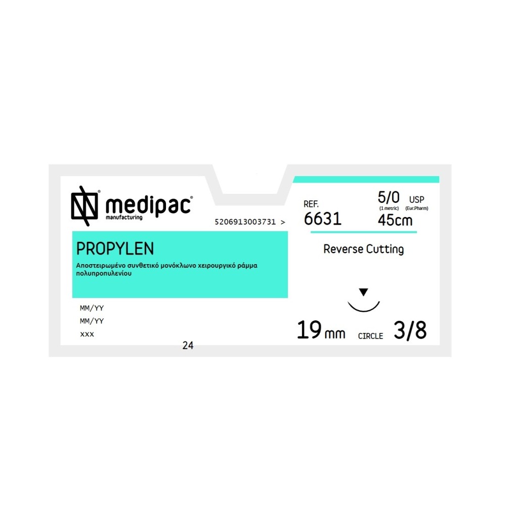 Propylen 6631 5/0 19mm