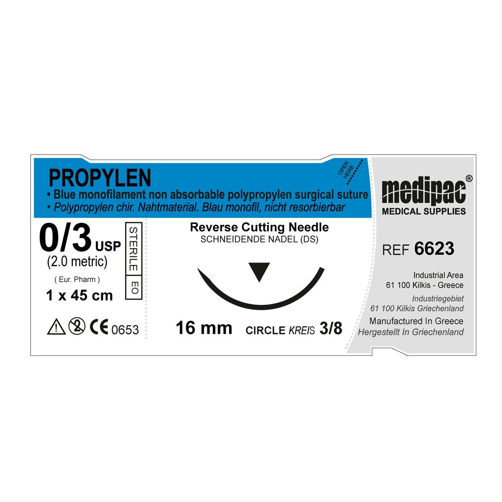 Propylen 6623 3/0 16mm