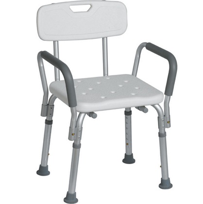 Κάθισμα Μπάνιου Με Πλάτη & Χειρολαβές